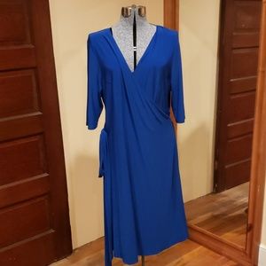Blue Kiyonna wrap dress